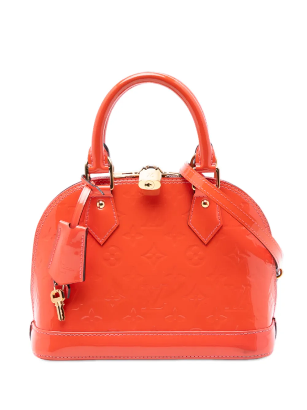 Louis Vuitton Pre-Owned 2015 Monogram Vernis Alma BB satchel - Arancione