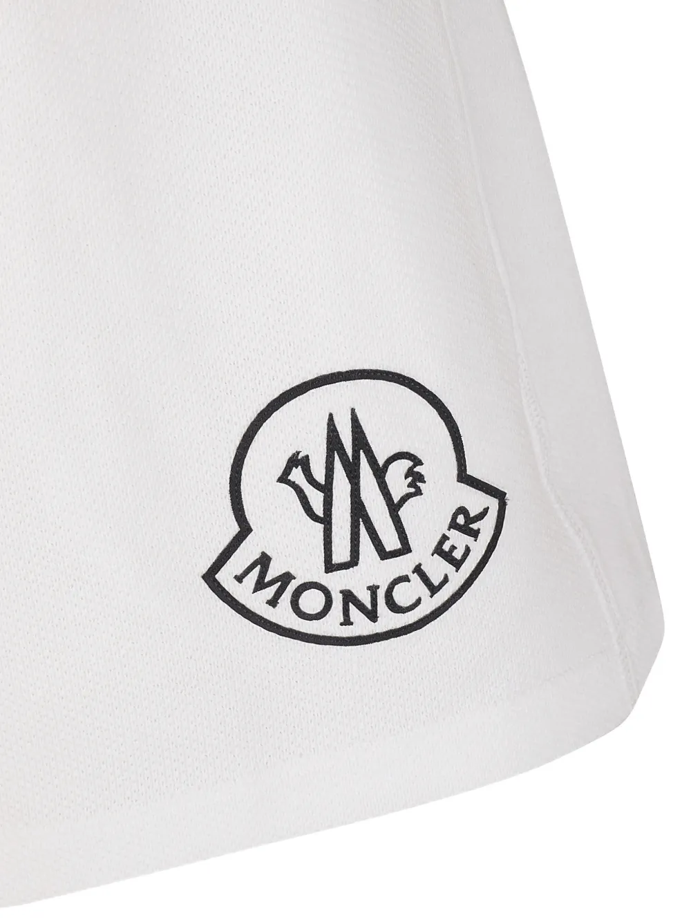 Moncler Trainingsshorts met logo Wit