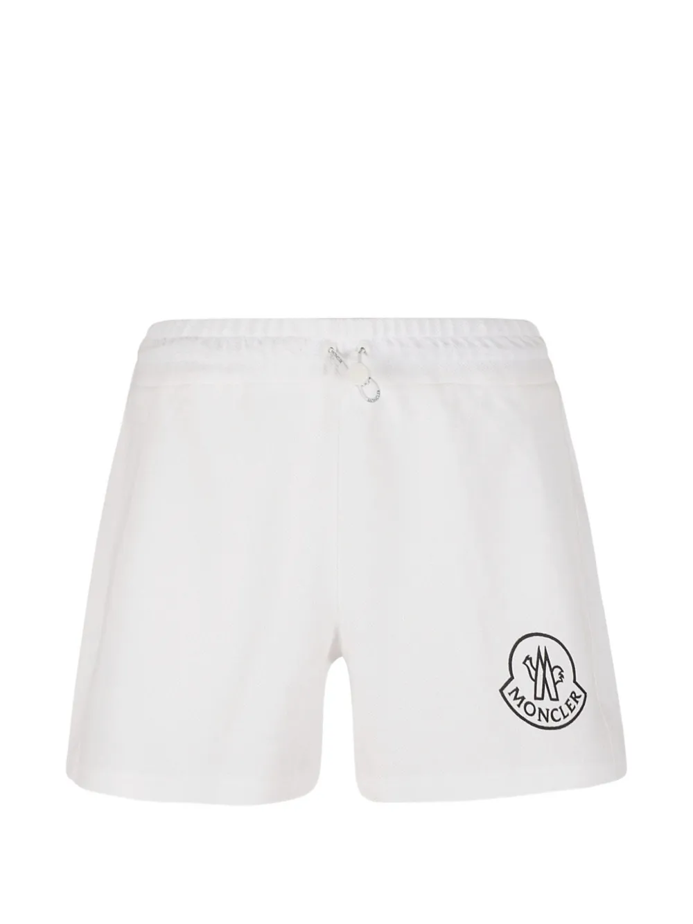 Moncler Logo Track Shorts In Green