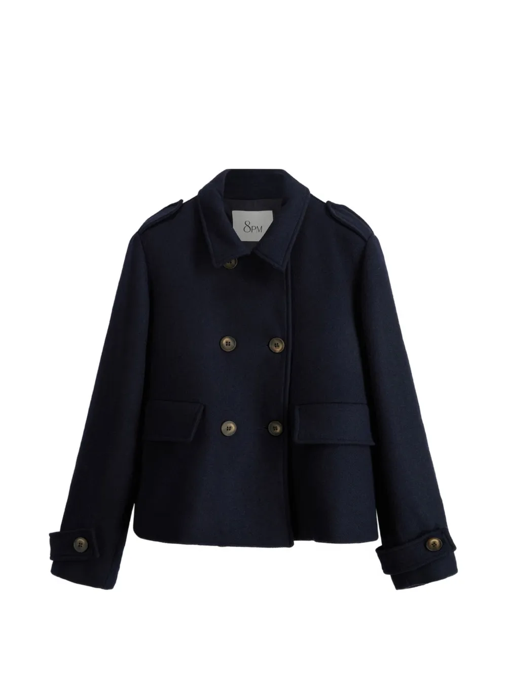 8pm double-breasted jacket - Blu