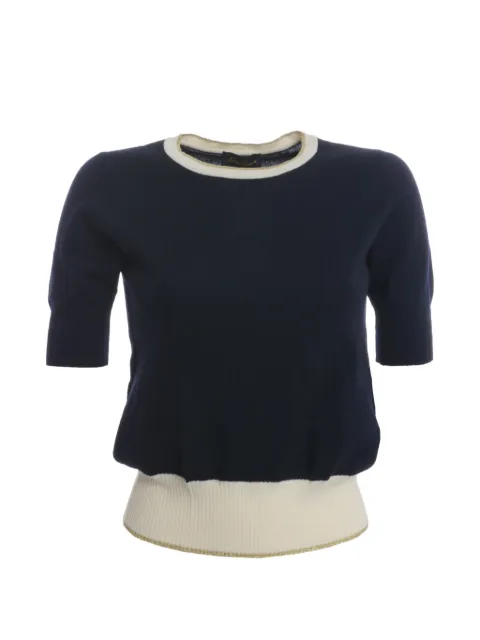 Luisa Spagnoli Vintage short-sleeved crew-neck sweater