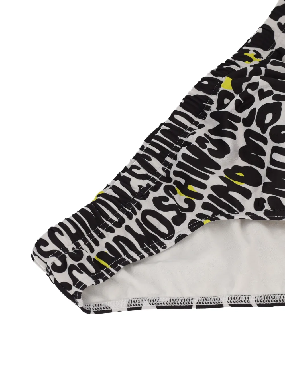 Logo Animal-Print Swim Trunks