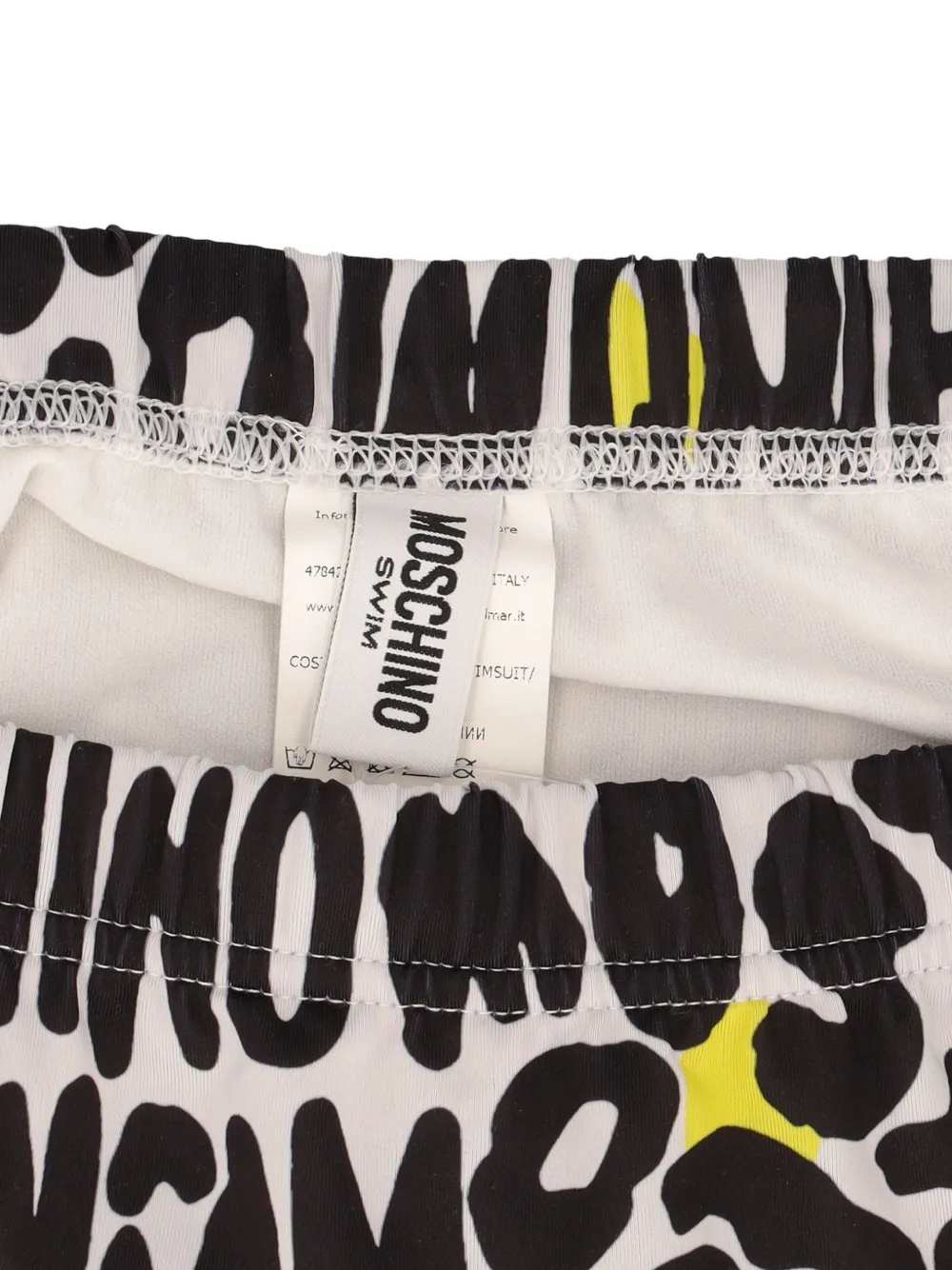 Logo Animal-Print Swim Trunks