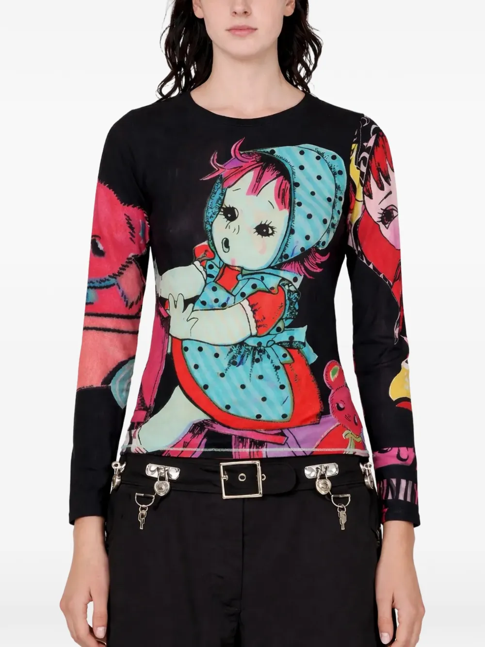 Chopova Lowena long-sleeve T-shirt - Nero