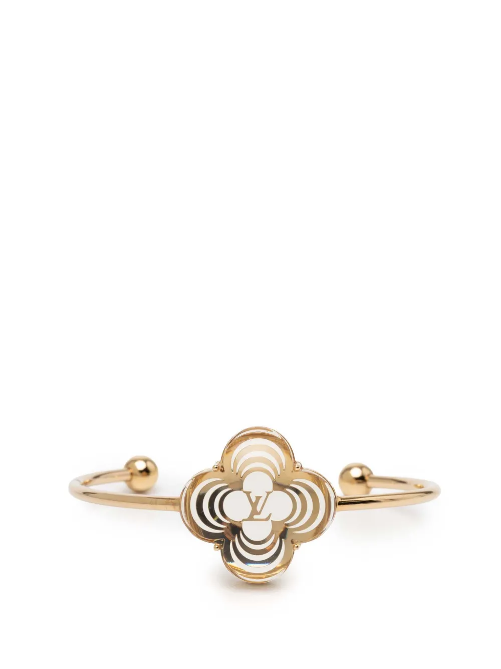 Louis Vuitton Pre-Owned Bracciale rigido La Folie placcato oro con resina 2007-2025