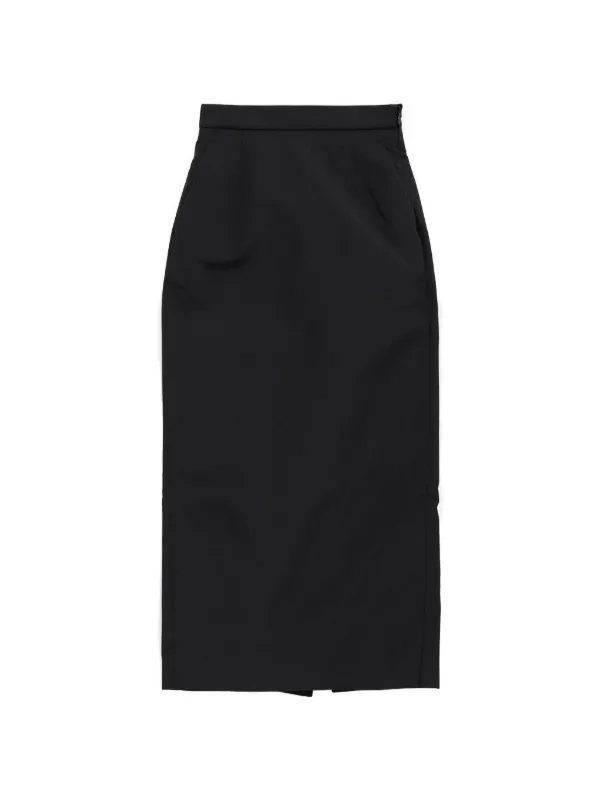 Willy Chavarria Slit Skirt in Black