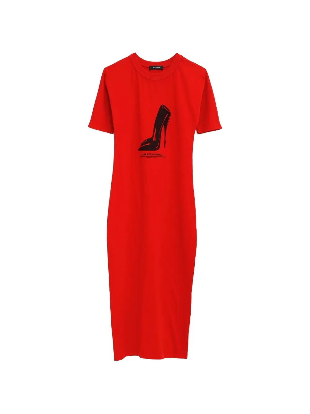 Willy Chavarria print t-shirt dress - Rosso