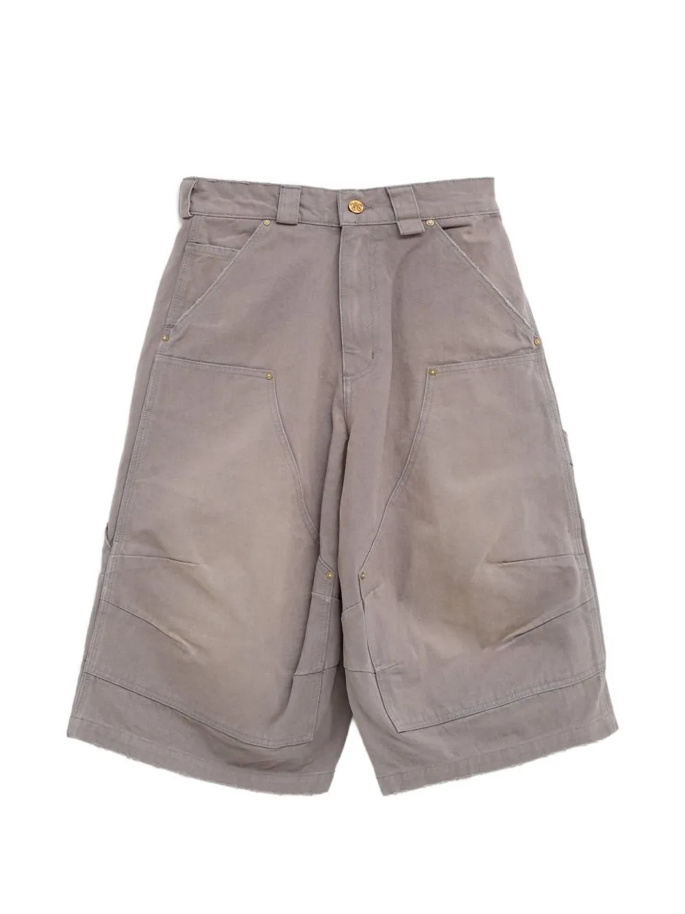Willy Chavarria logo-embroidered shorts - Grigio