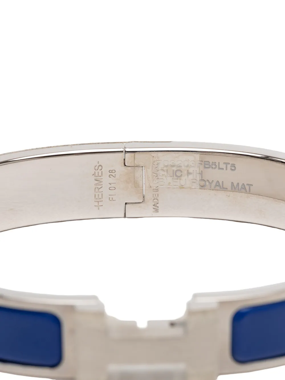 20th Century Narrow Enamel Clic H Bracelet Pm Costume Bracelet