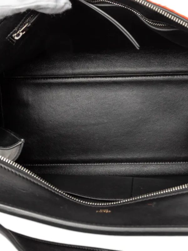 Celine Pre-Owned 2012 ミディアム バイカラーレザー＆ポニーヘア