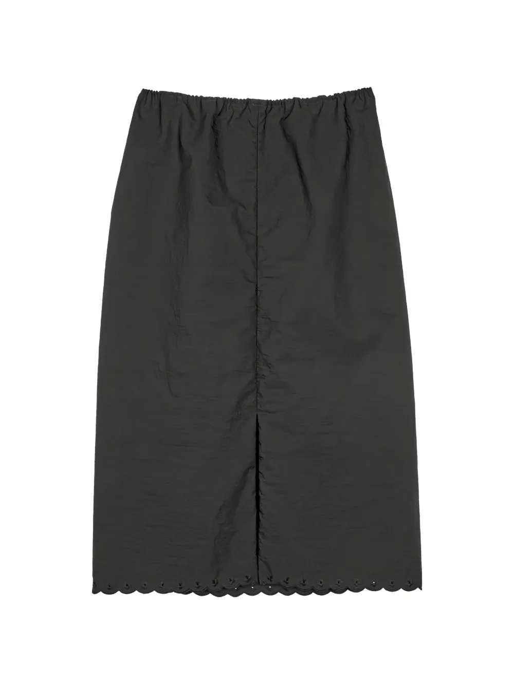 Cecilie Bahnsen Bria taffeta midi-rok met borduurwerk Zwart
