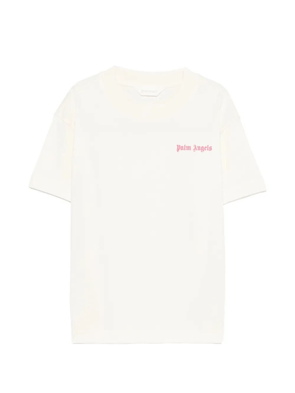 Palm Angels Kids logo-print T-shirt - Toni neutri