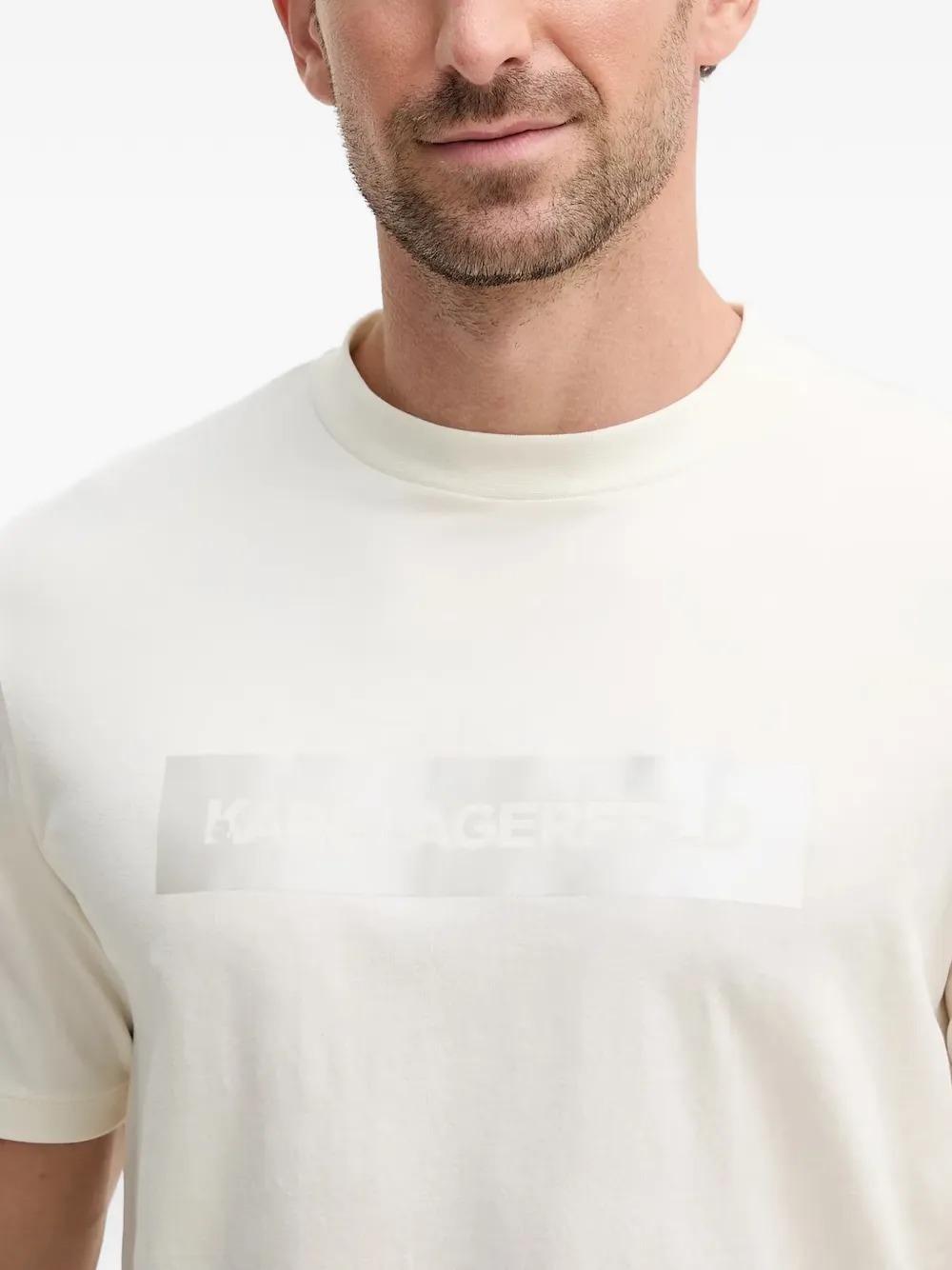 Karl Lagerfeld T-shirt met logoprint Wit