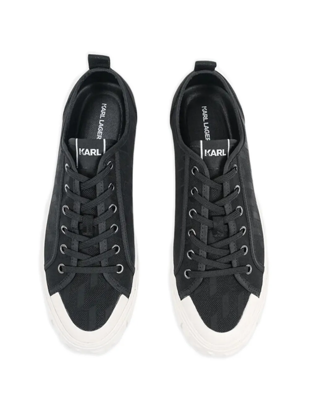 Karl Lagerfeld Sneakers met plateauzool Zwart