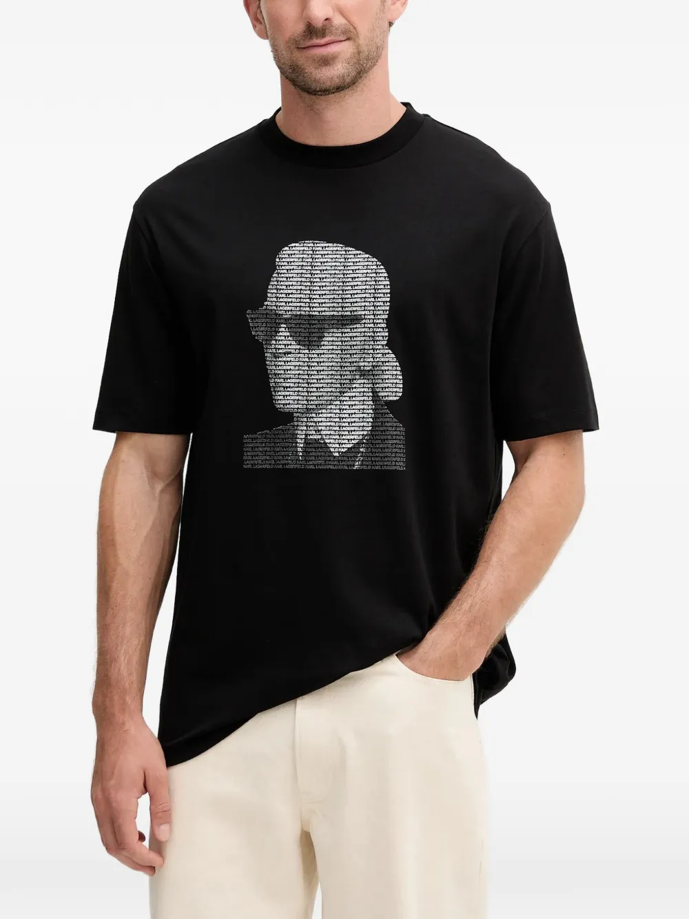Karl Lagerfeld graphic-print T-shirt - Nero
