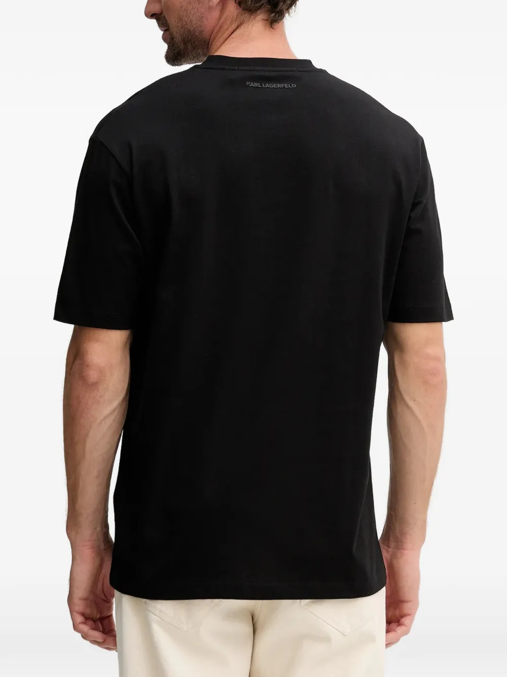 Karl Lagerfeld T-shirt met grafische print Zwart
