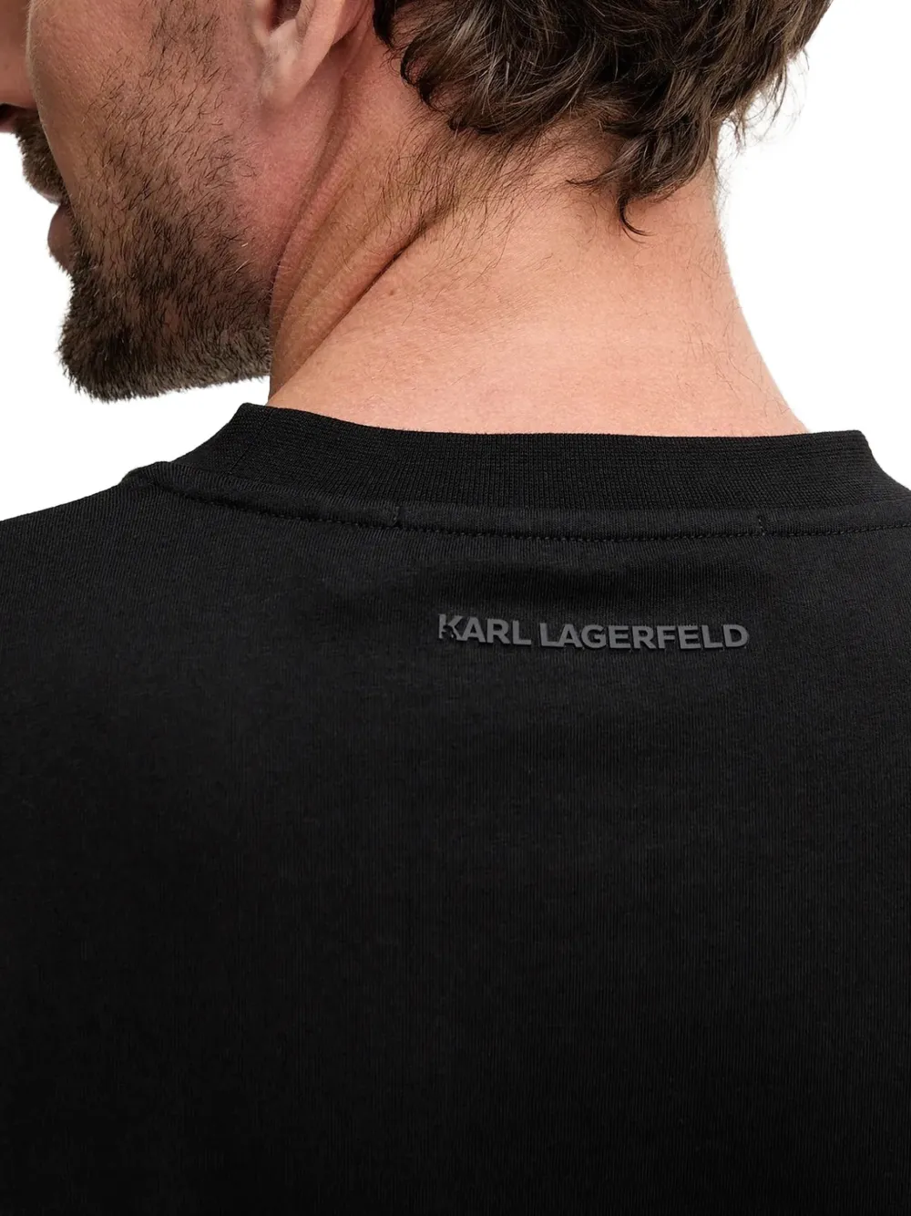 Karl Lagerfeld T-shirt met grafische print Zwart