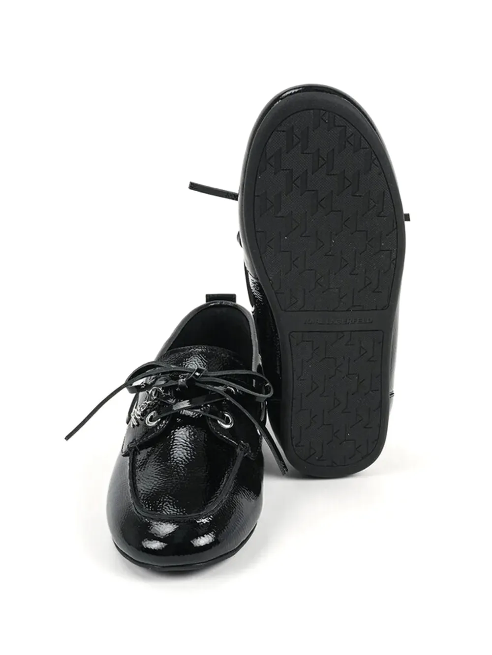 Karl Lagerfeld lace-up loafers Zwart