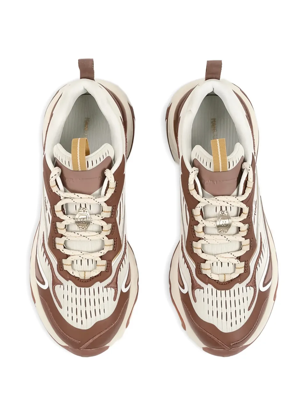 Karl Lagerfeld Sneakers met vlakken en textuur Bruin