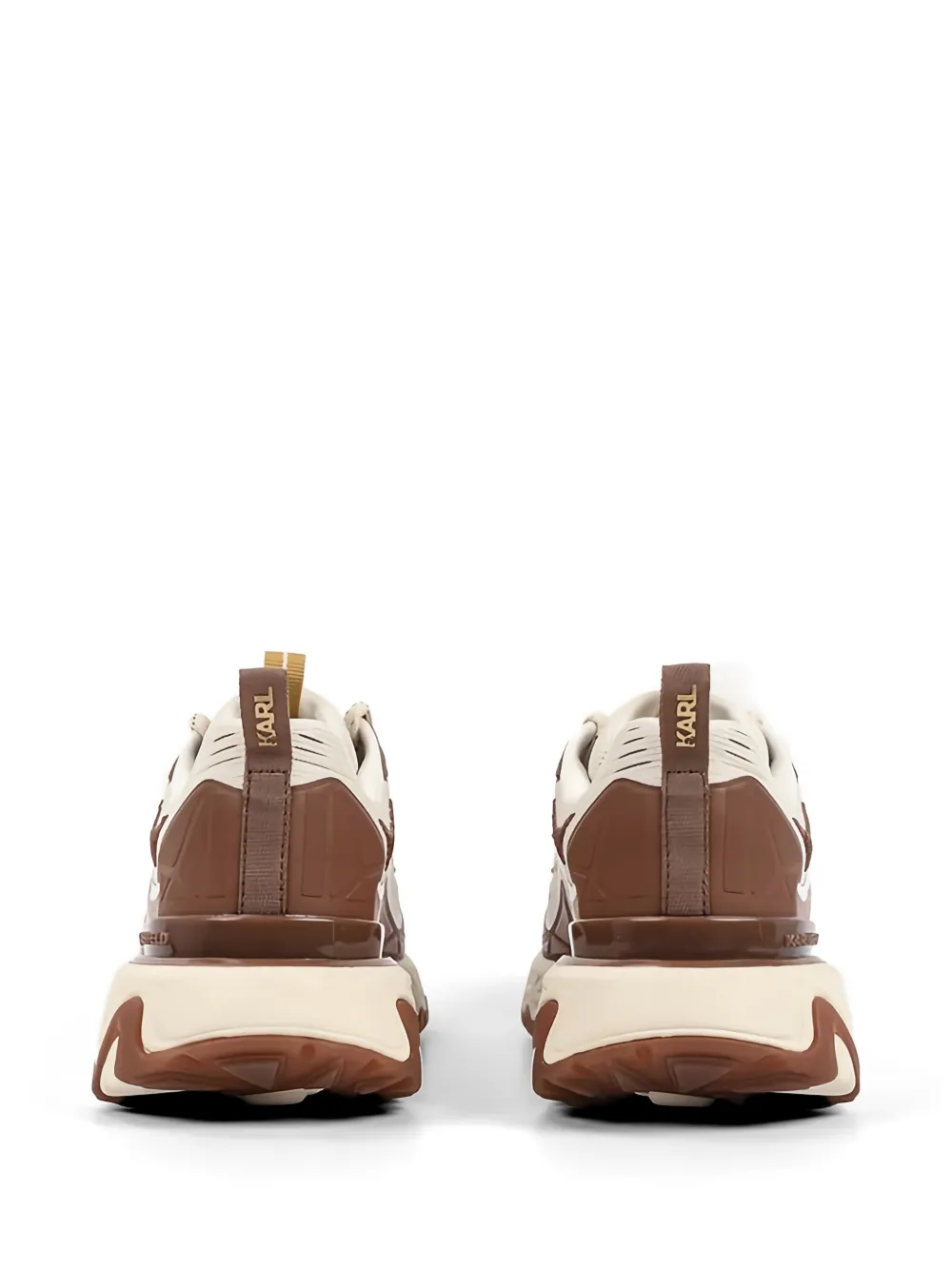 Karl Lagerfeld Sneakers met vlakken en textuur Bruin