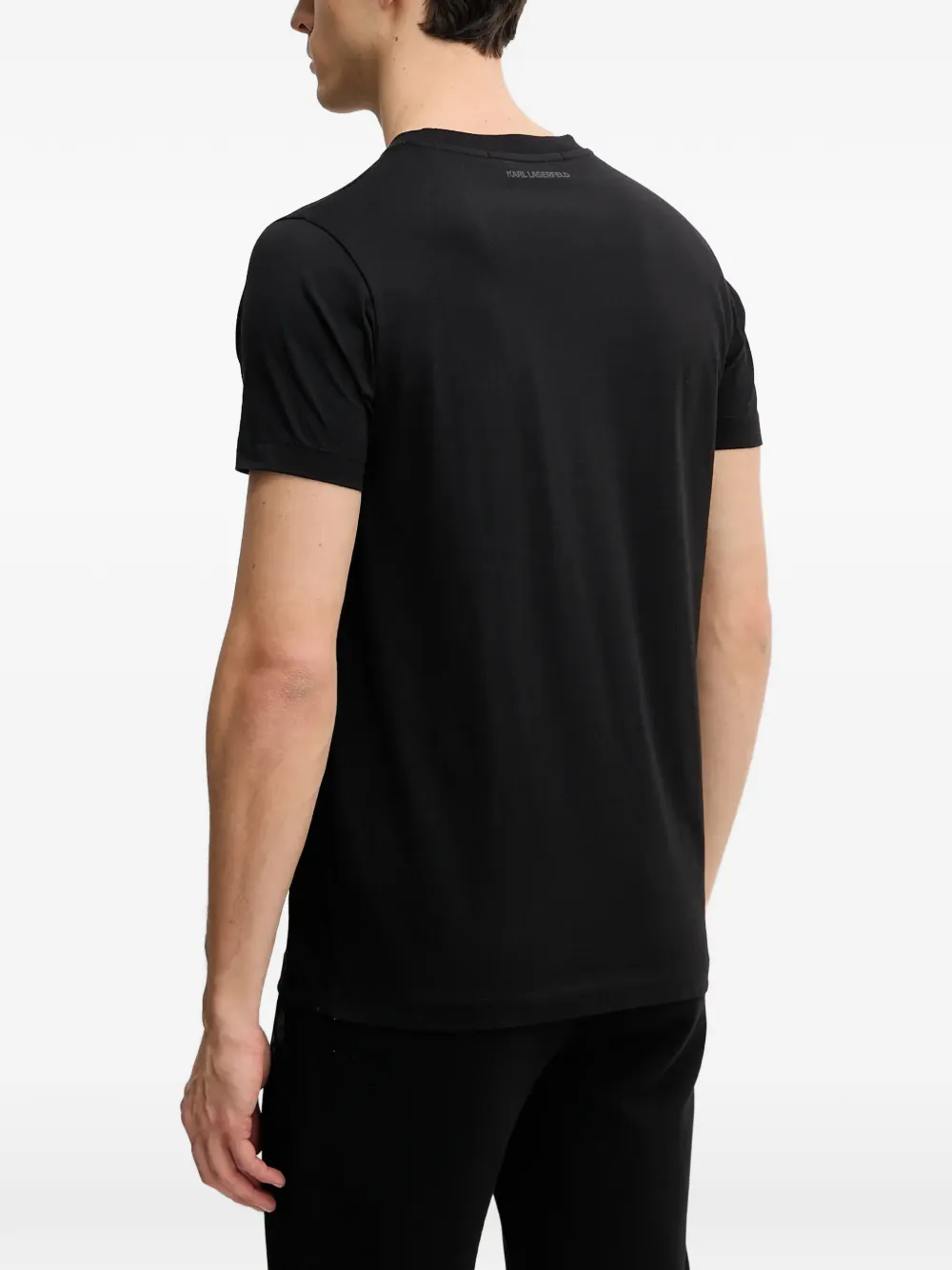 Karl Lagerfeld T-shirt met logoprint Zwart