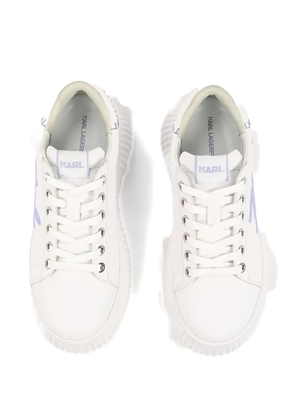 Karl Lagerfeld Kreeper flatform sneakers Wit
