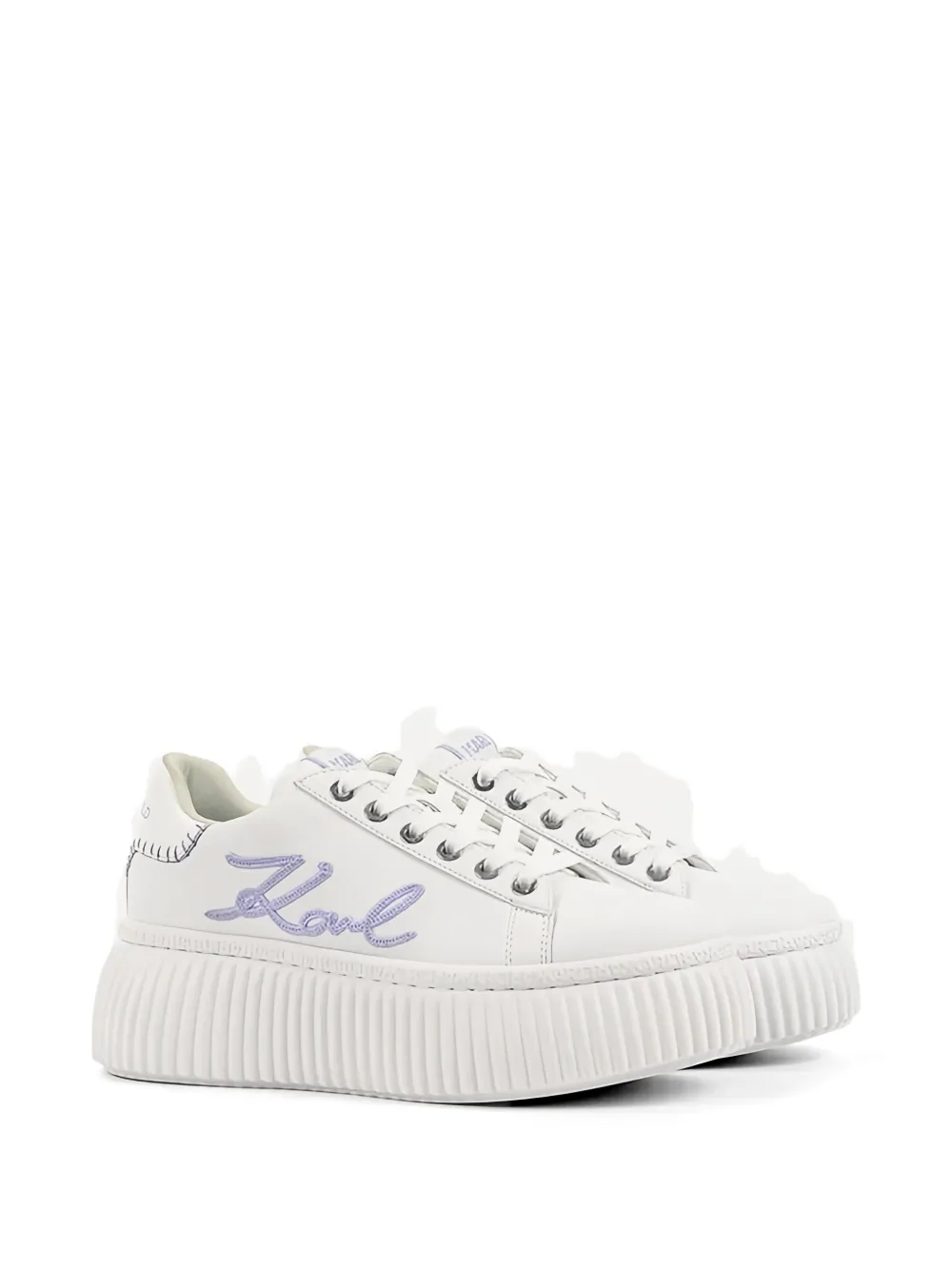 Karl Lagerfeld Kreeper flatform sneakers Wit