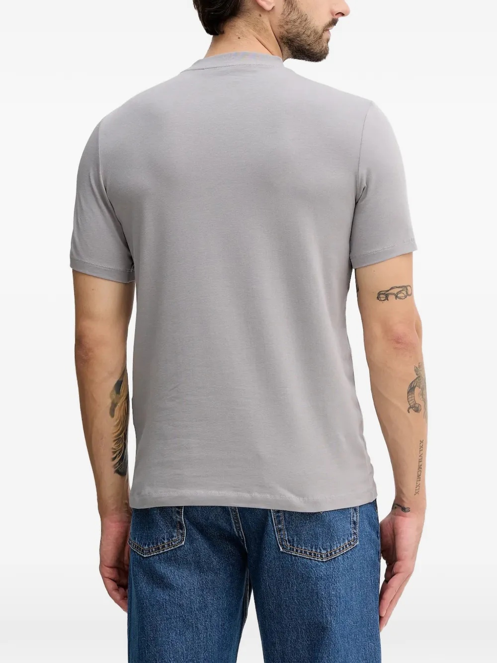 Karl Lagerfeld T-shirt met logoprint Grijs