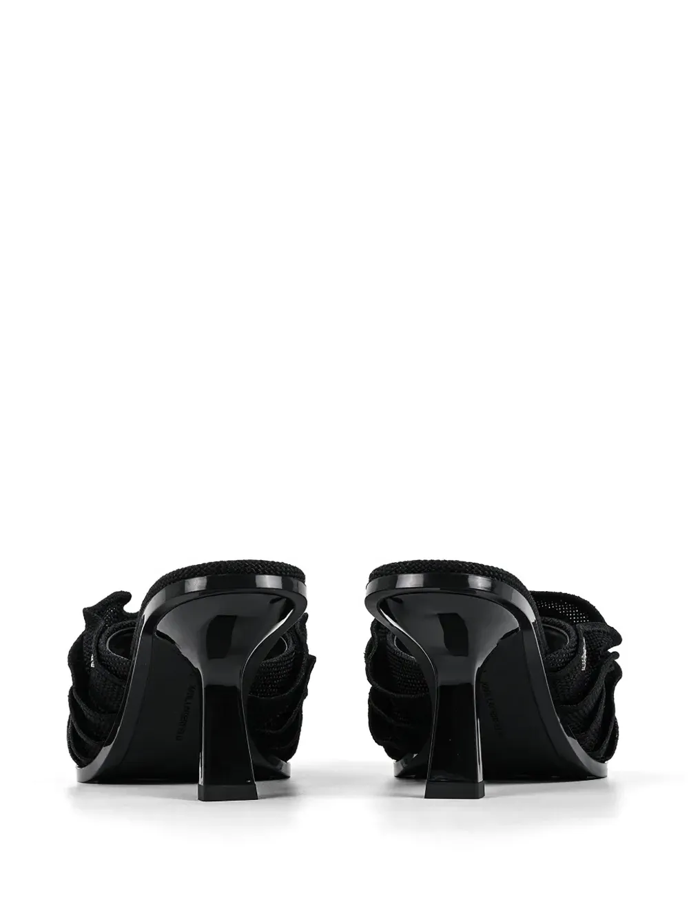 Karl Lagerfeld 60mm Karmel ruched heeled sandals Zwart