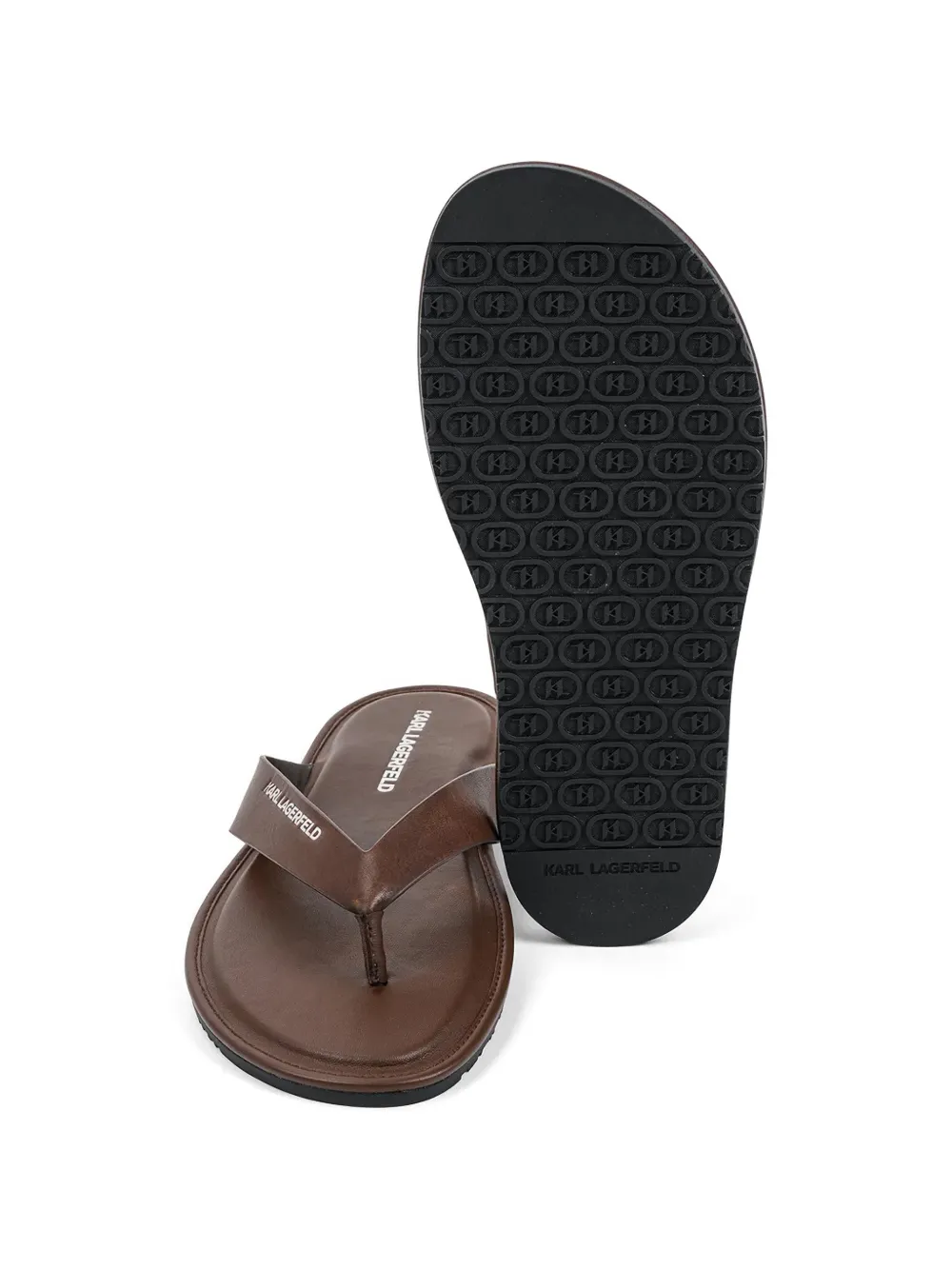 Karl Lagerfeld logo-print flip-flops Bruin