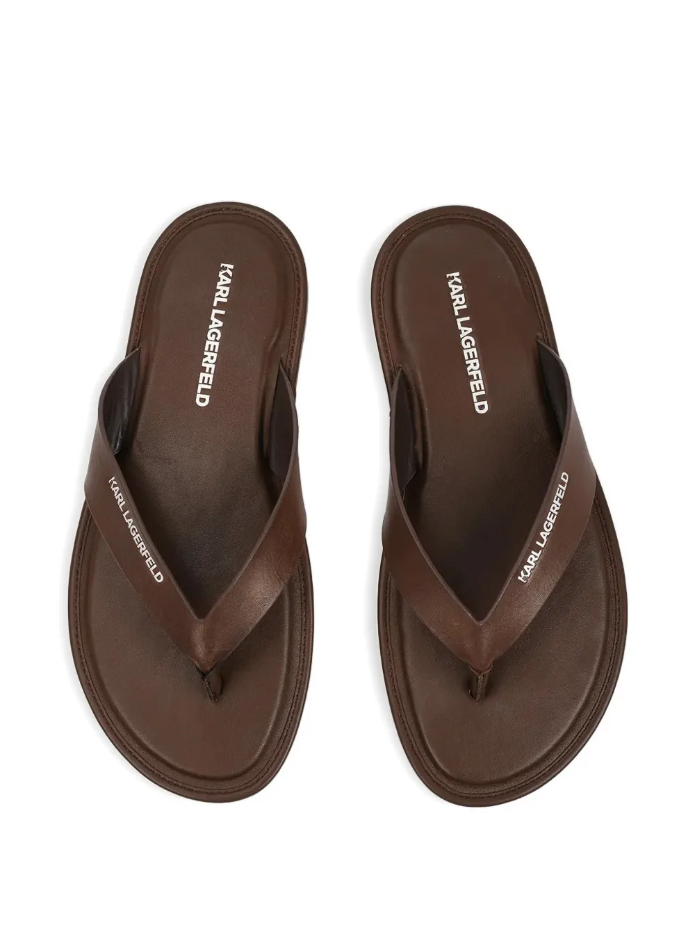 Karl Lagerfeld logo-print flip-flops Bruin