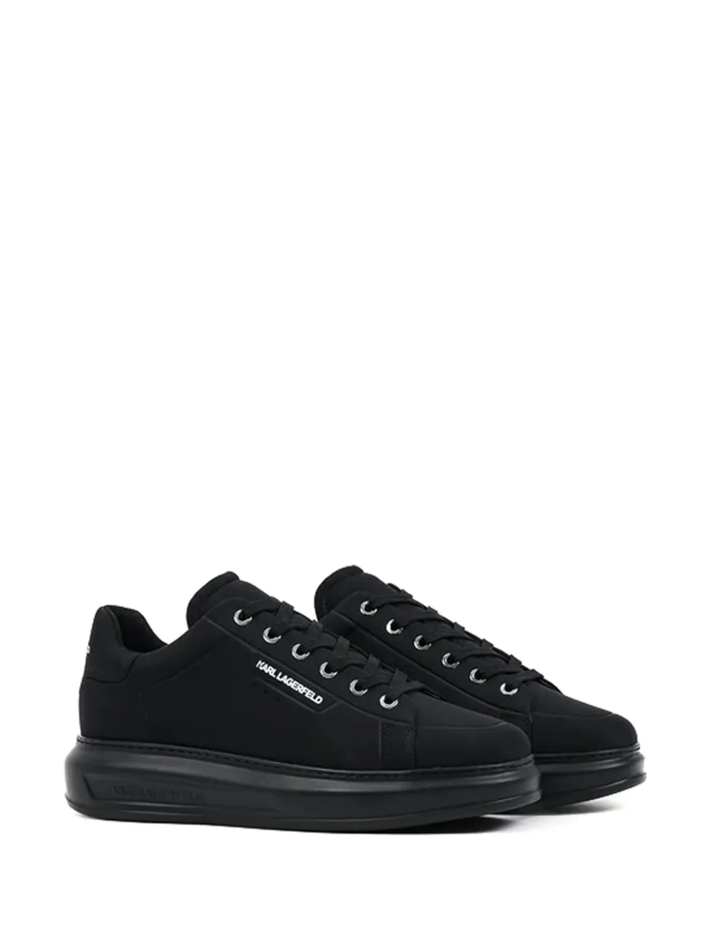 Karl Lagerfeld Kapri logoprint sneakers met chunky zool Zwart