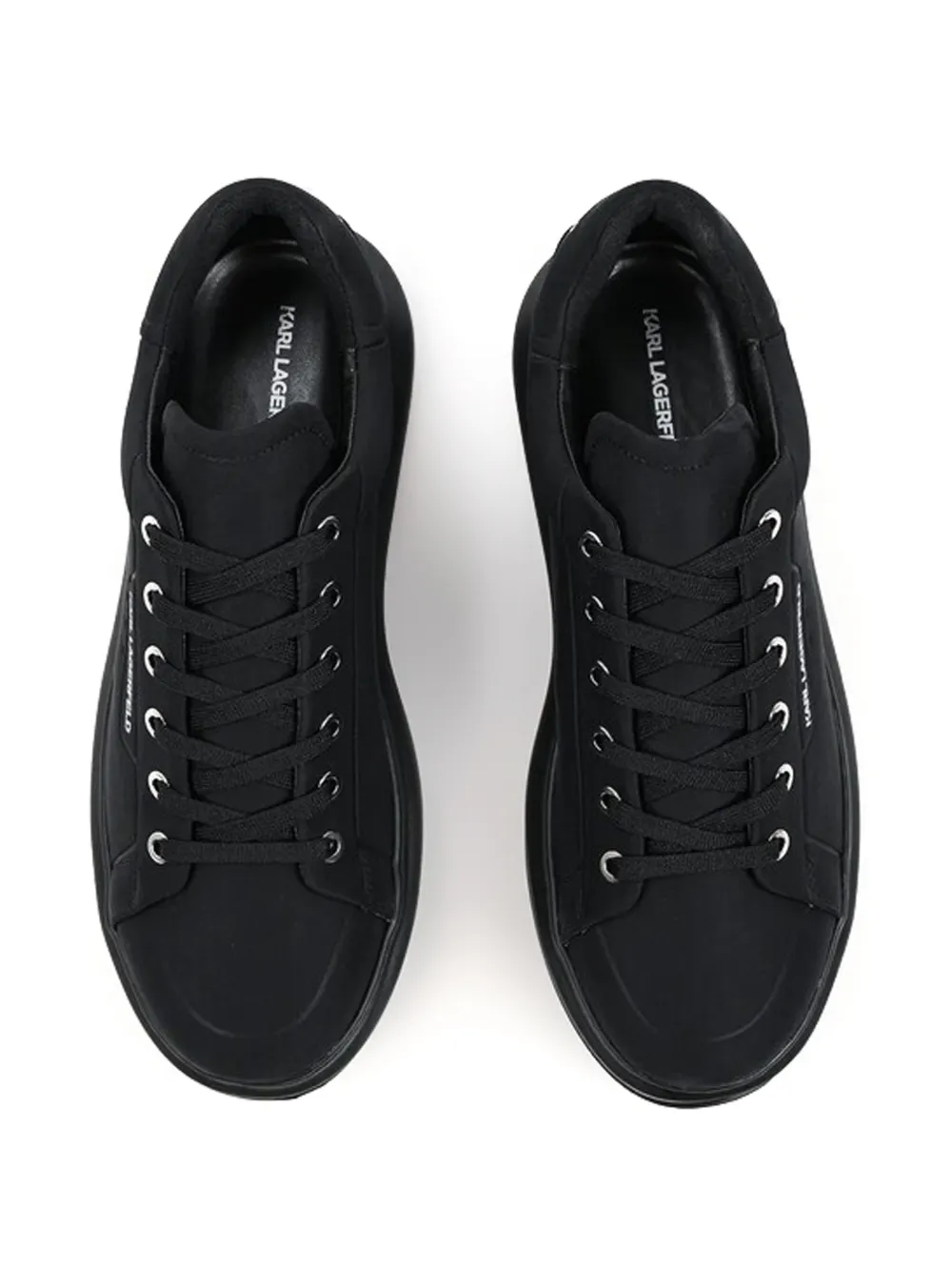 Karl Lagerfeld Kapri logoprint sneakers met chunky zool Zwart