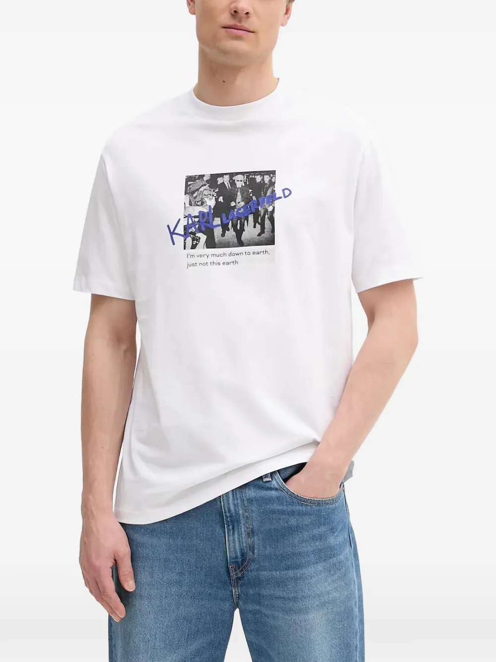 Karl Lagerfeld graphic-print t-shirt - Weiß