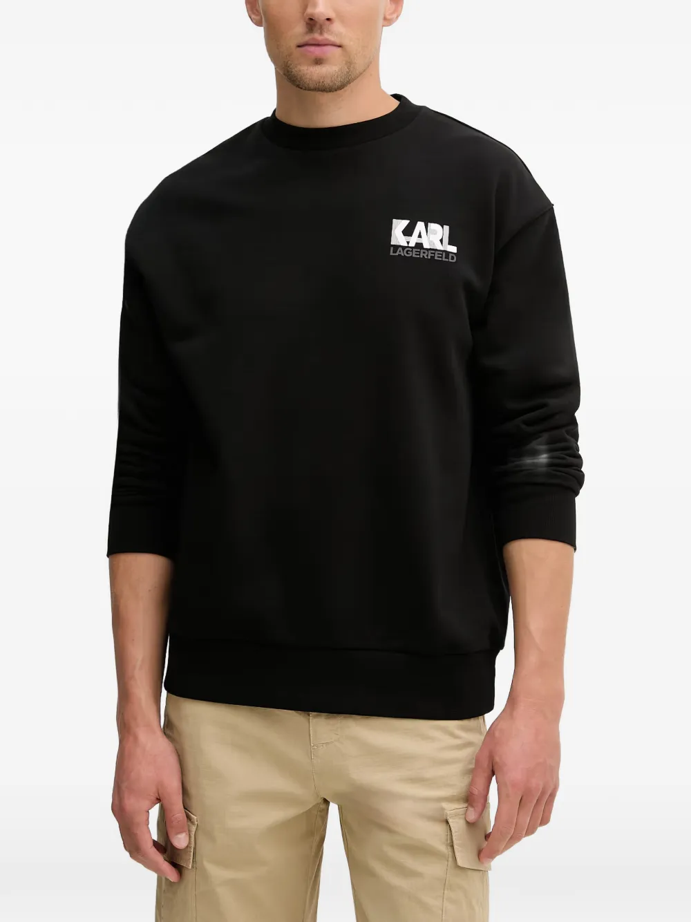 Karl Lagerfeld logo-detail sweatshirt - Nero