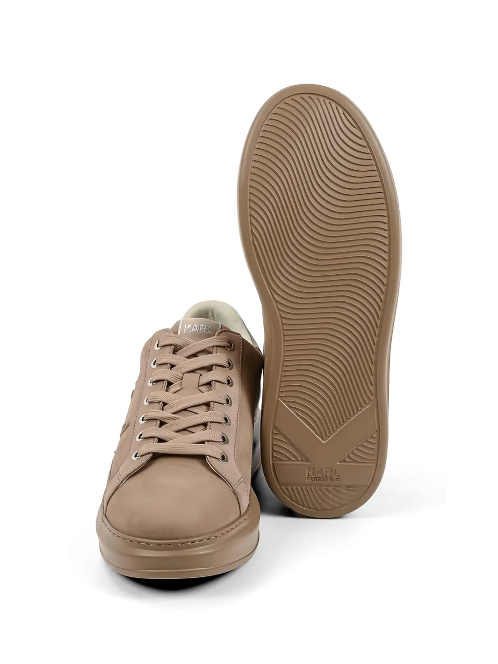 Karl Lagerfeld Sneakers met logo-reliëf Beige