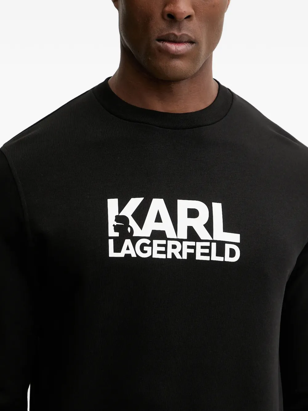 Karl Lagerfeld Sweater met logoprint Zwart