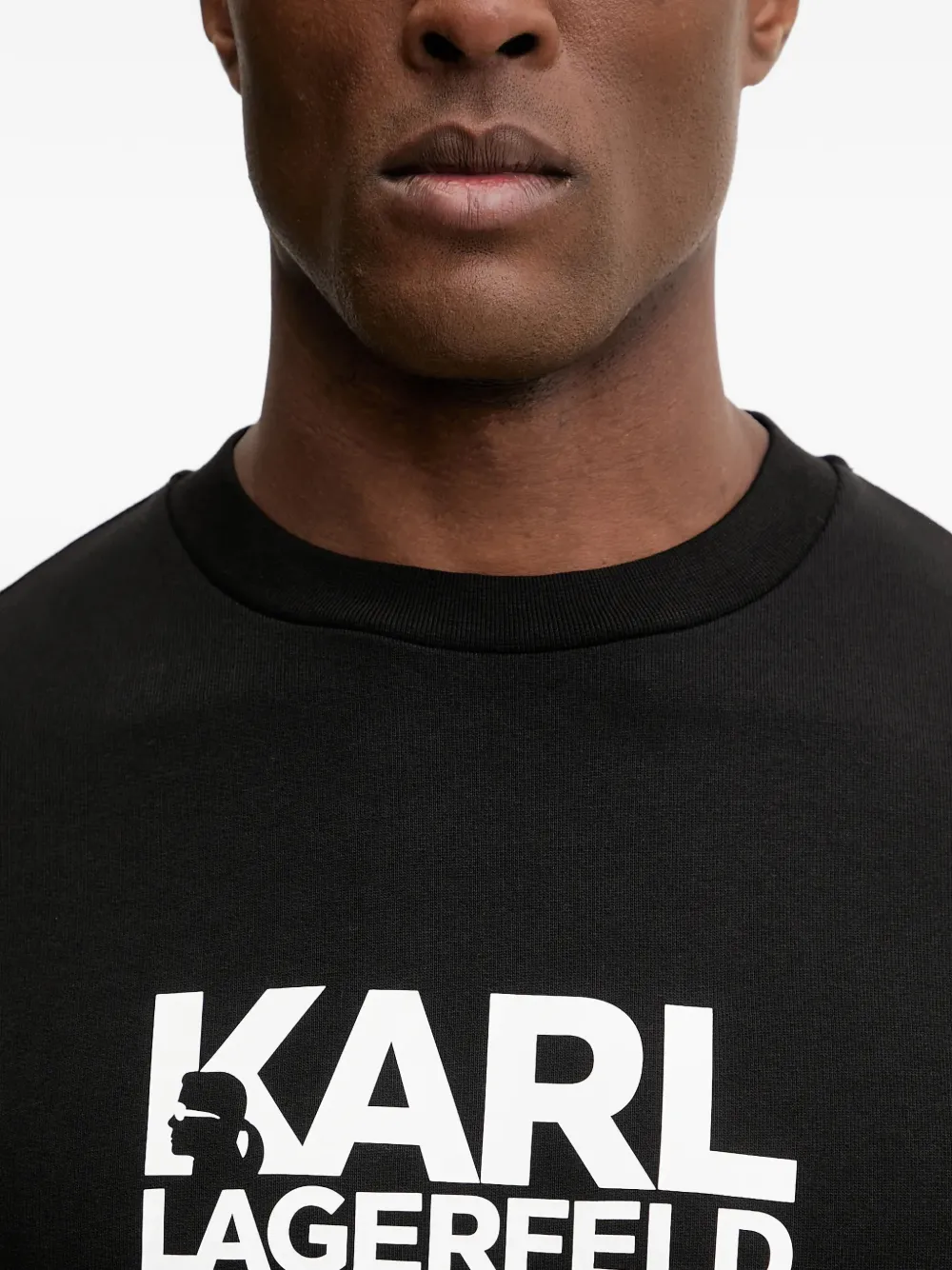 Karl Lagerfeld Sweater met logoprint Zwart
