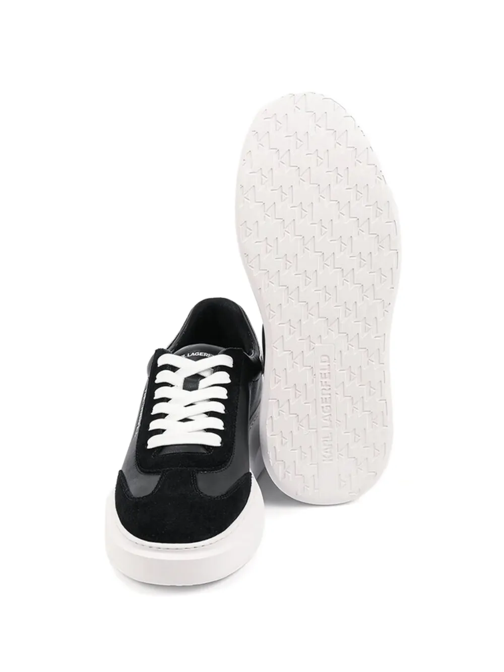 Karl Lagerfeld Kore sneakers met plateauzool en logo Zwart