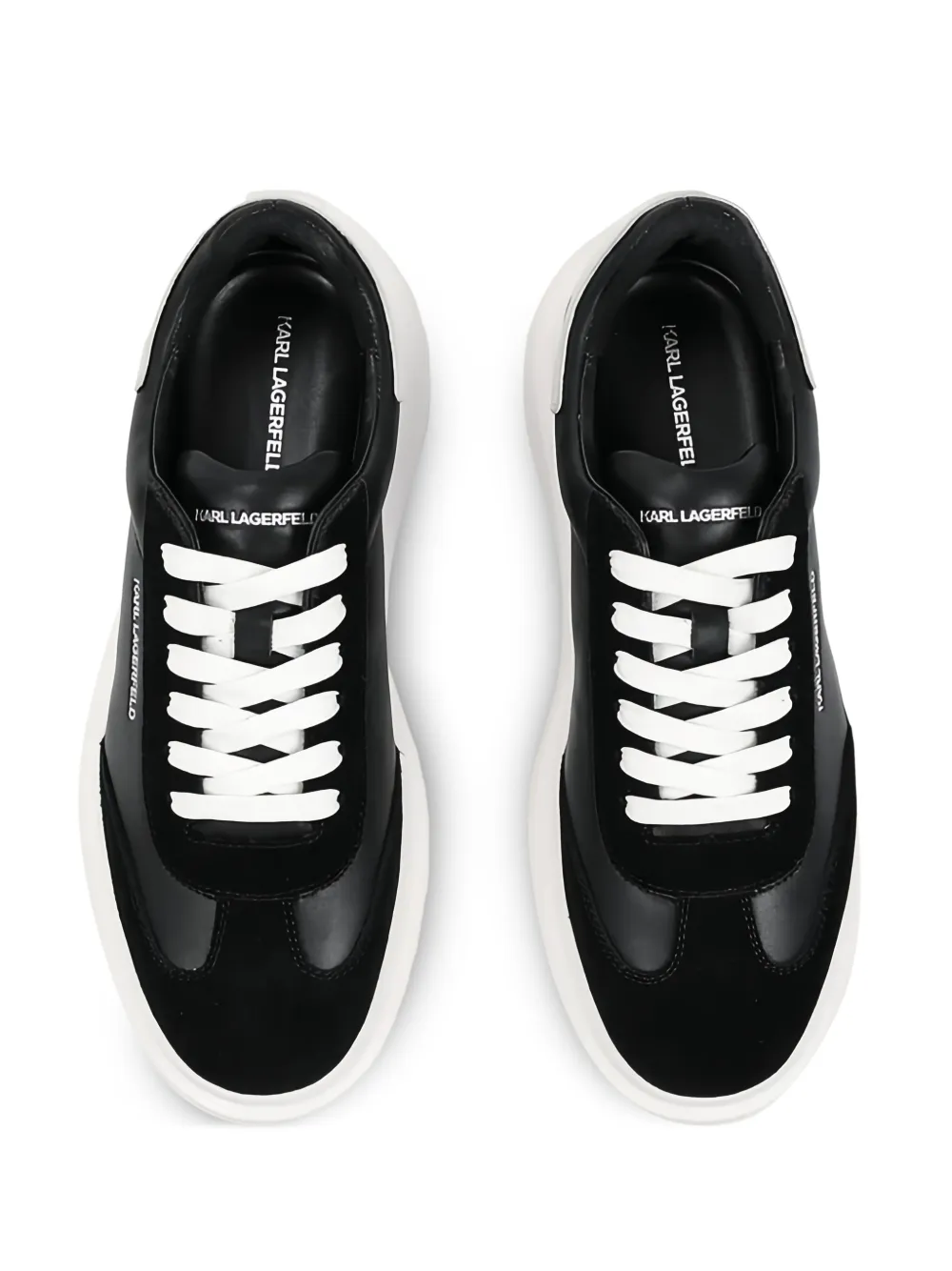 Karl Lagerfeld Kore sneakers met plateauzool en logo Zwart