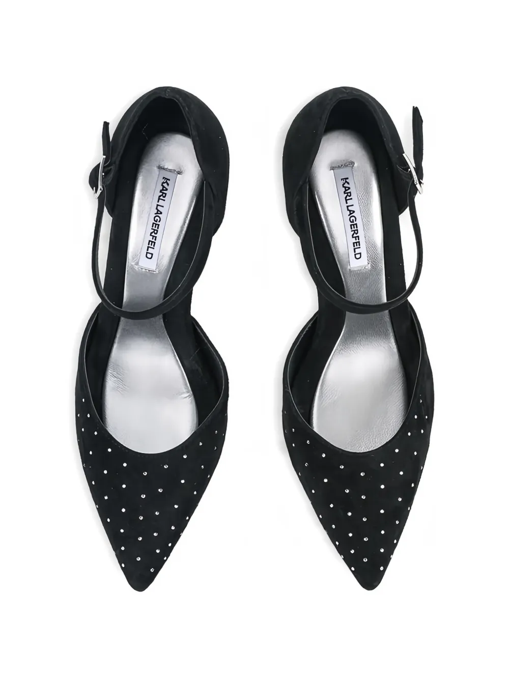 Karl Lagerfeld ankle-strap heeled pumps Zwart