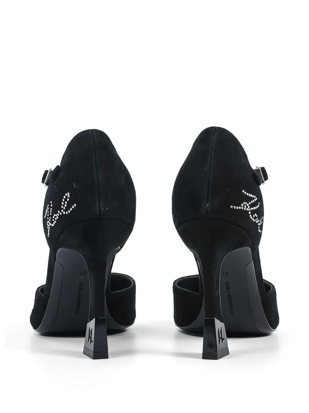 Karl Lagerfeld ankle-strap heeled pumps Zwart