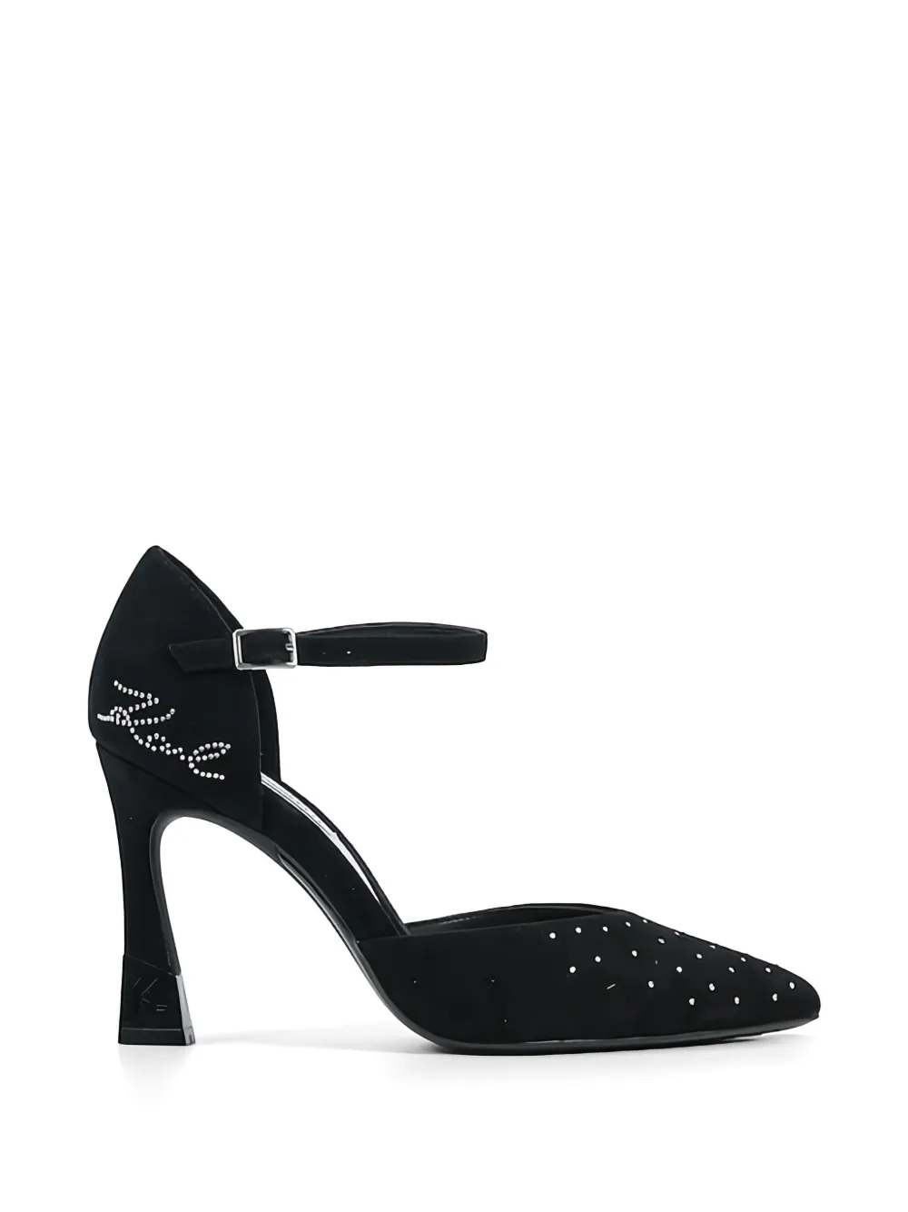 Karl Lagerfeld ankle-strap heeled pumps Zwart