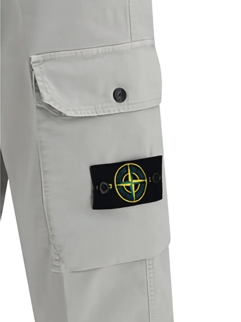Stone Island 3100011 stretch-katoenen twill broek van biologisch katoen Grijs