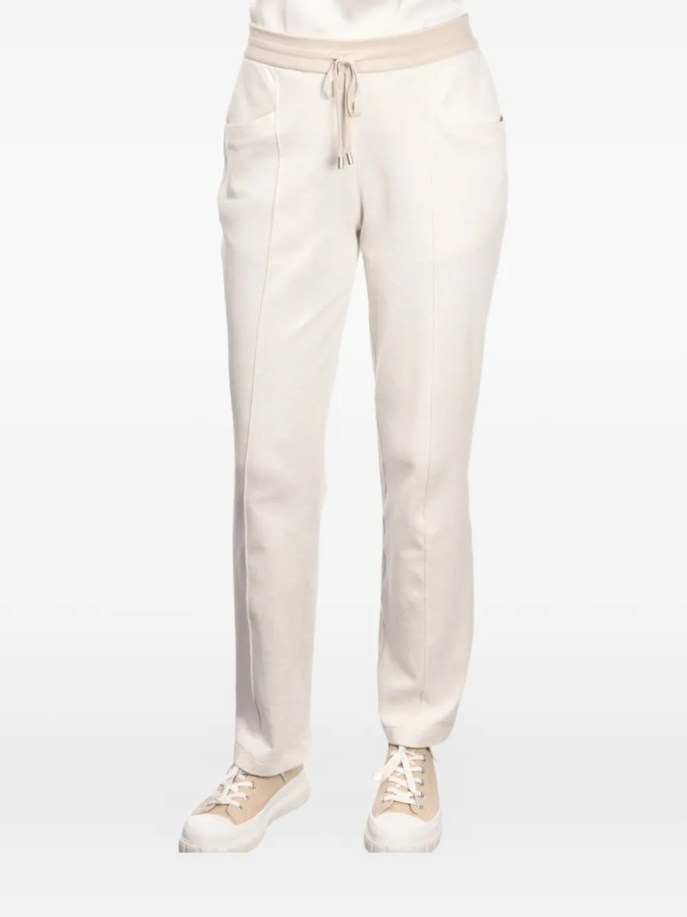 Gran Sasso drawstring track pants - Toni neutri