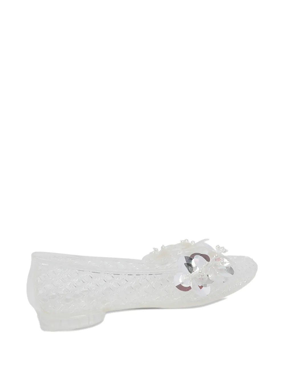 HEAVENLY JELLY Ballerina's met doorzichtig effect Wit