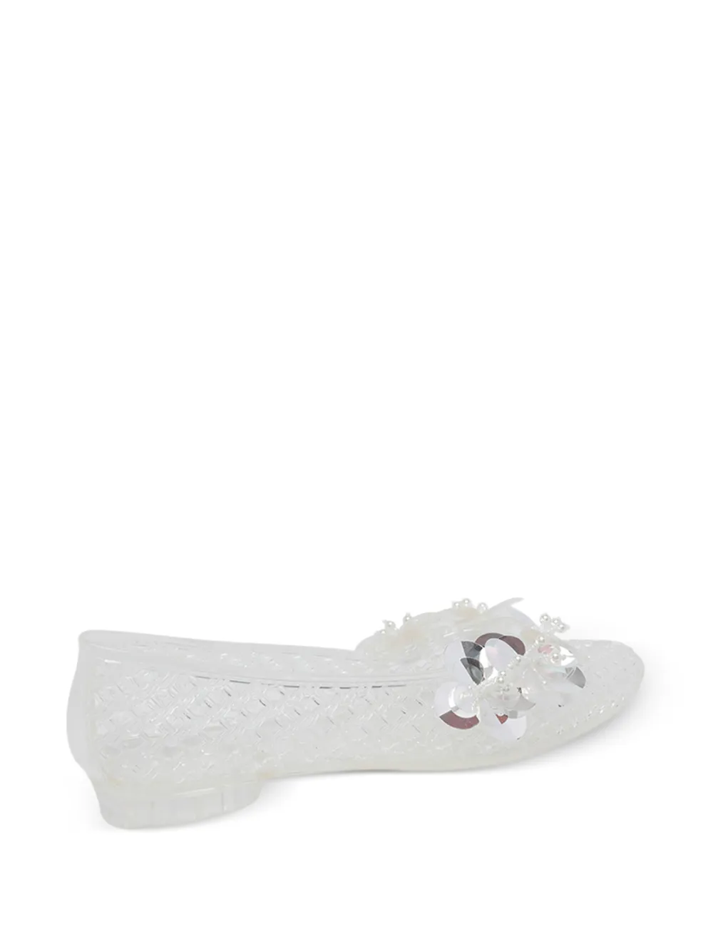 Transparent-Effect Ballet Flats