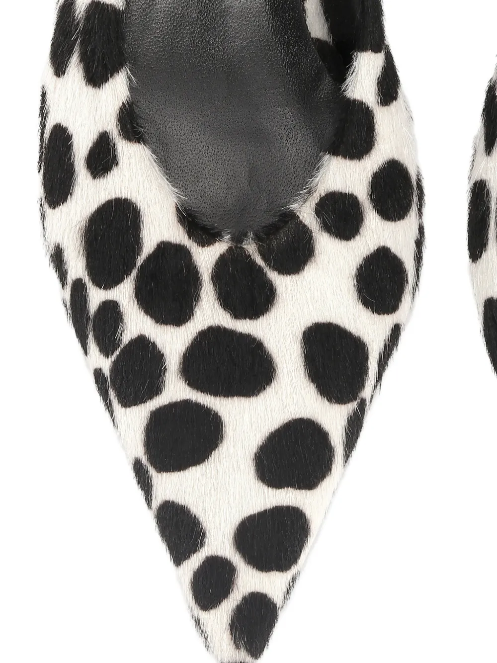 Rotate Birger Christensen Fur Slingback Pumps - White 