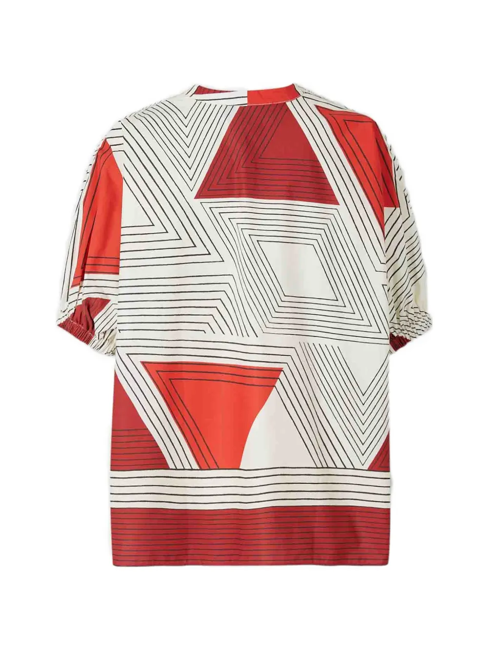  Silvia Tcherassi Geometric-pattern Blouse - Neutrals 