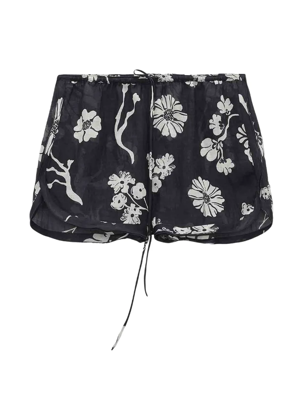 Dorothee Schumacher floral-print drawstring shorts - Blu